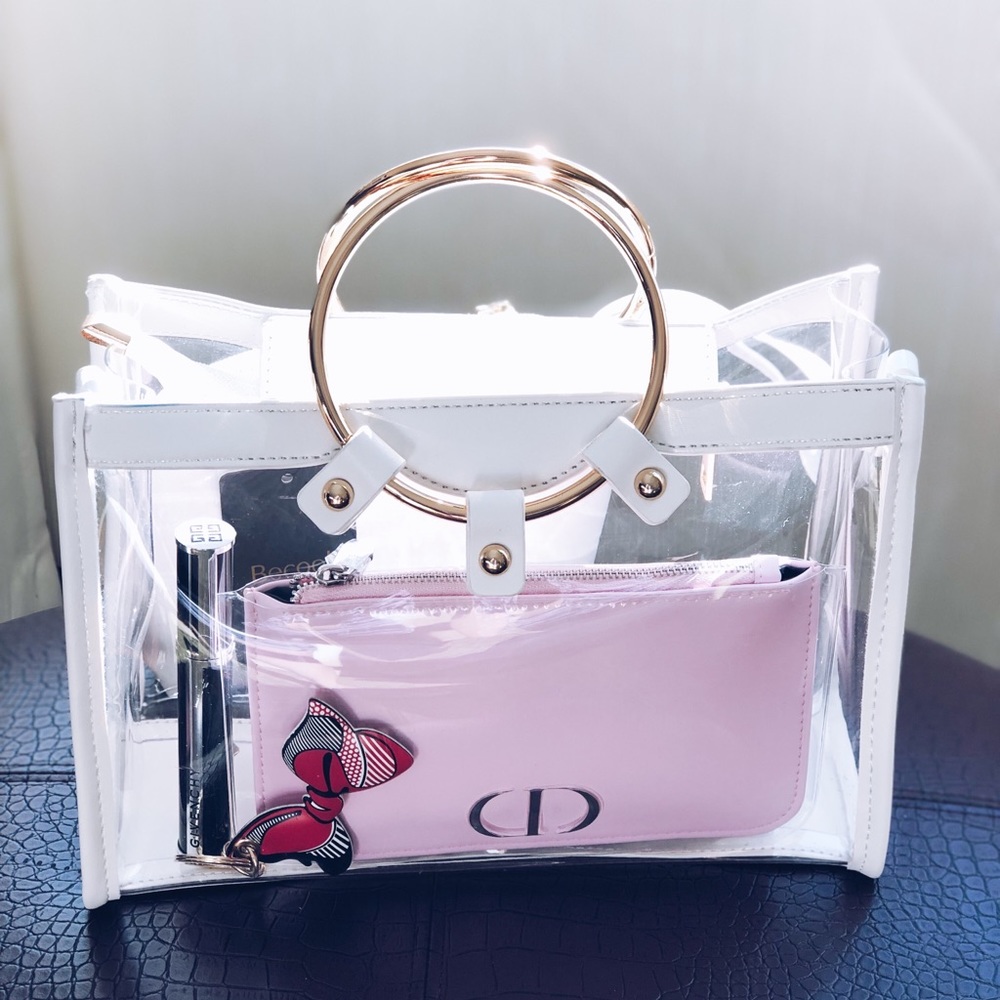 💓 SOLD 💓 CLEAR HANDBAG - Picture 1 of 2